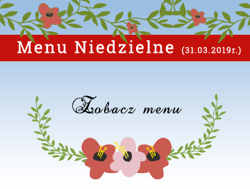 Menu na niedziele 2019-03-31